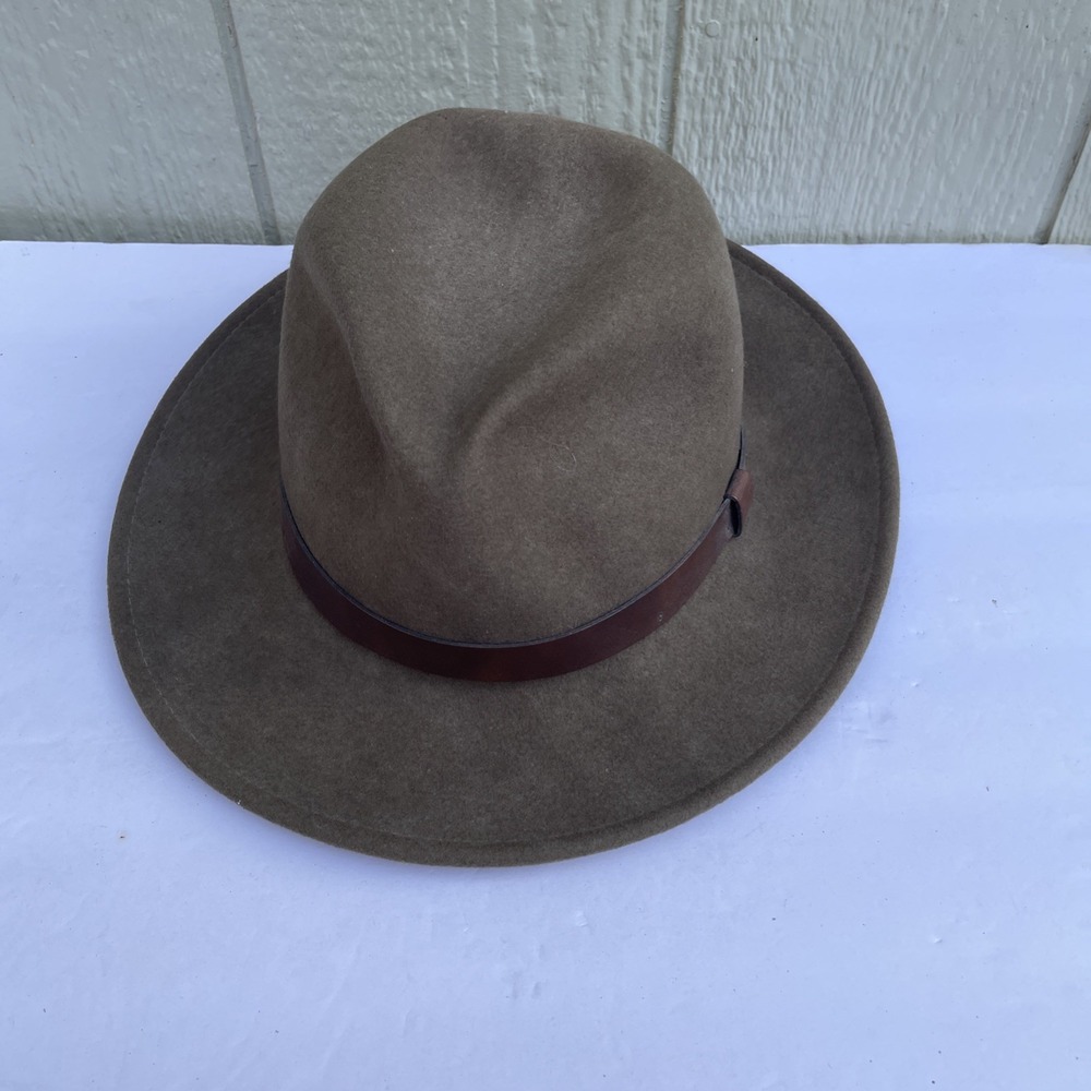 VTG Pendleton Fedora Hat Mens Size XL Mass Green 100% Wool Besiness casual 80s